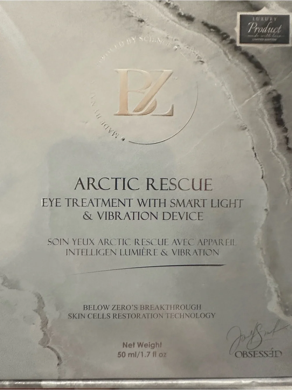 Arctic Rescue Eye Treatment with Smart Light & Vibration Device - Silver